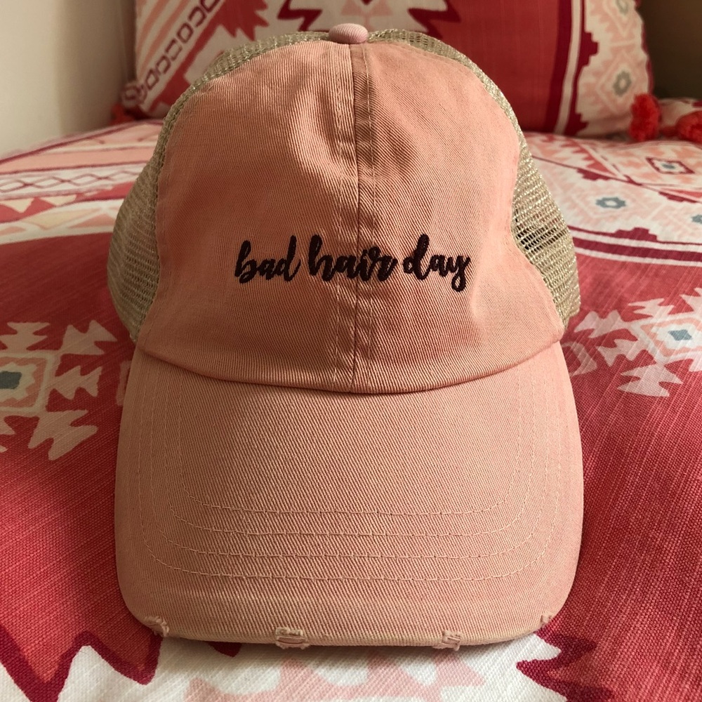 “Bad Hair Day” Ponytail Baseball Cap